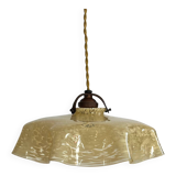 Clichy yellow opaline pendant light