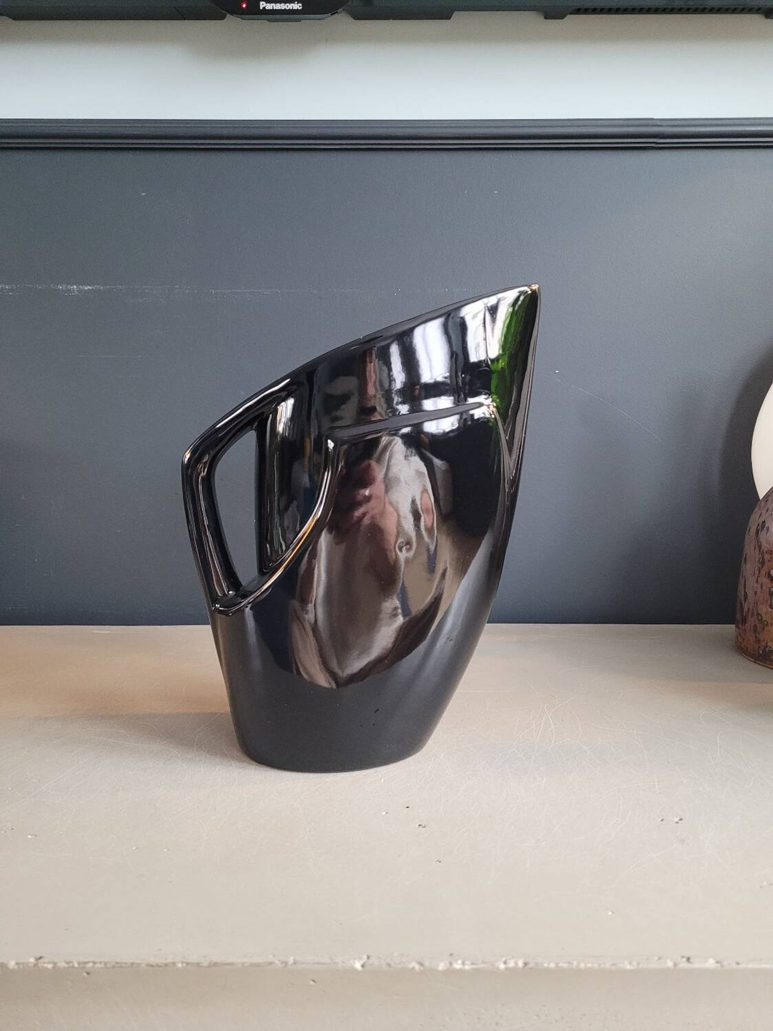 Vintage art-deco line pitcher
