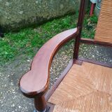Pair of old brutalist design armchairs