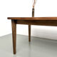 Oak dining table with tapered legs, 1970s.