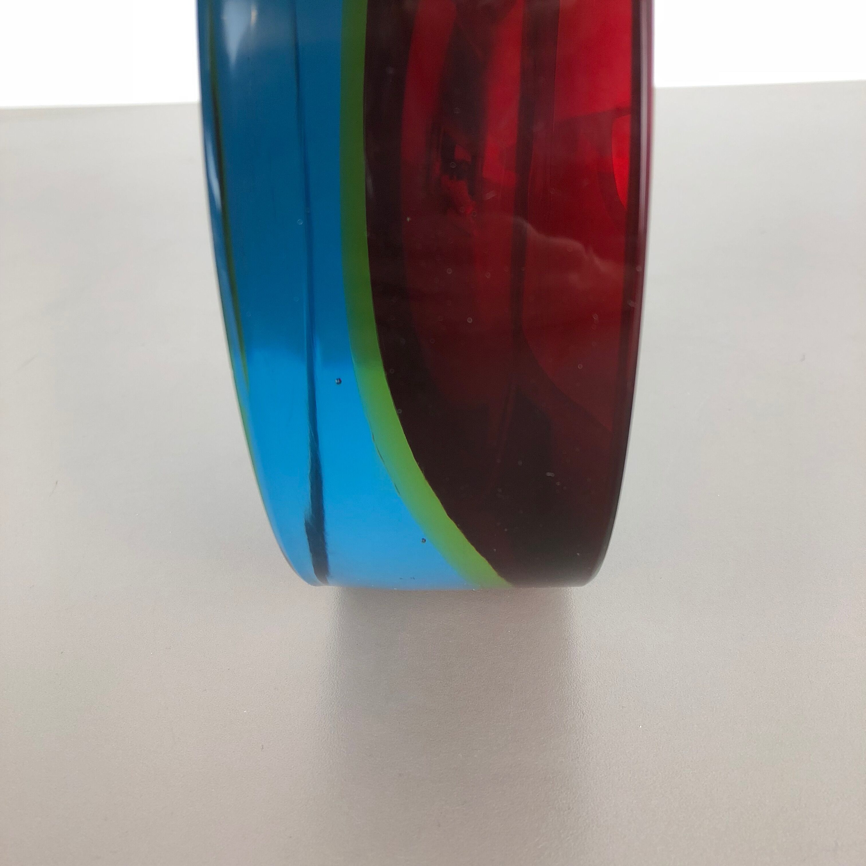 Rare Extra Large Sommerso Bowl Murano Vetri Glass by Cenedese, Italy, 1970s