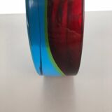 Rare Extra Large Sommerso Bowl Murano Vetri Glass by Cenedese, Italy, 1970s