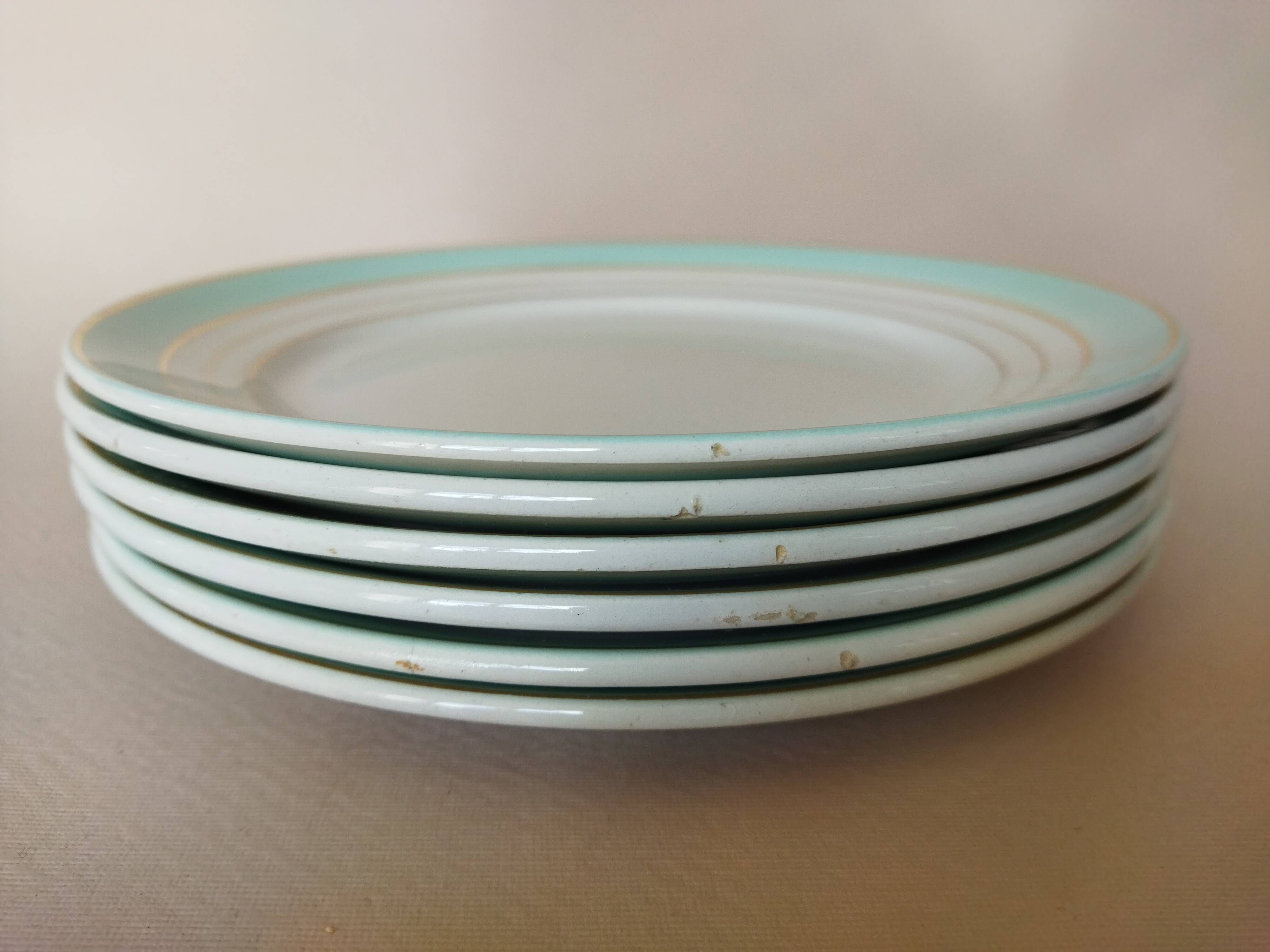 6 assiettes à dessert "Régence" K&G Lunéville