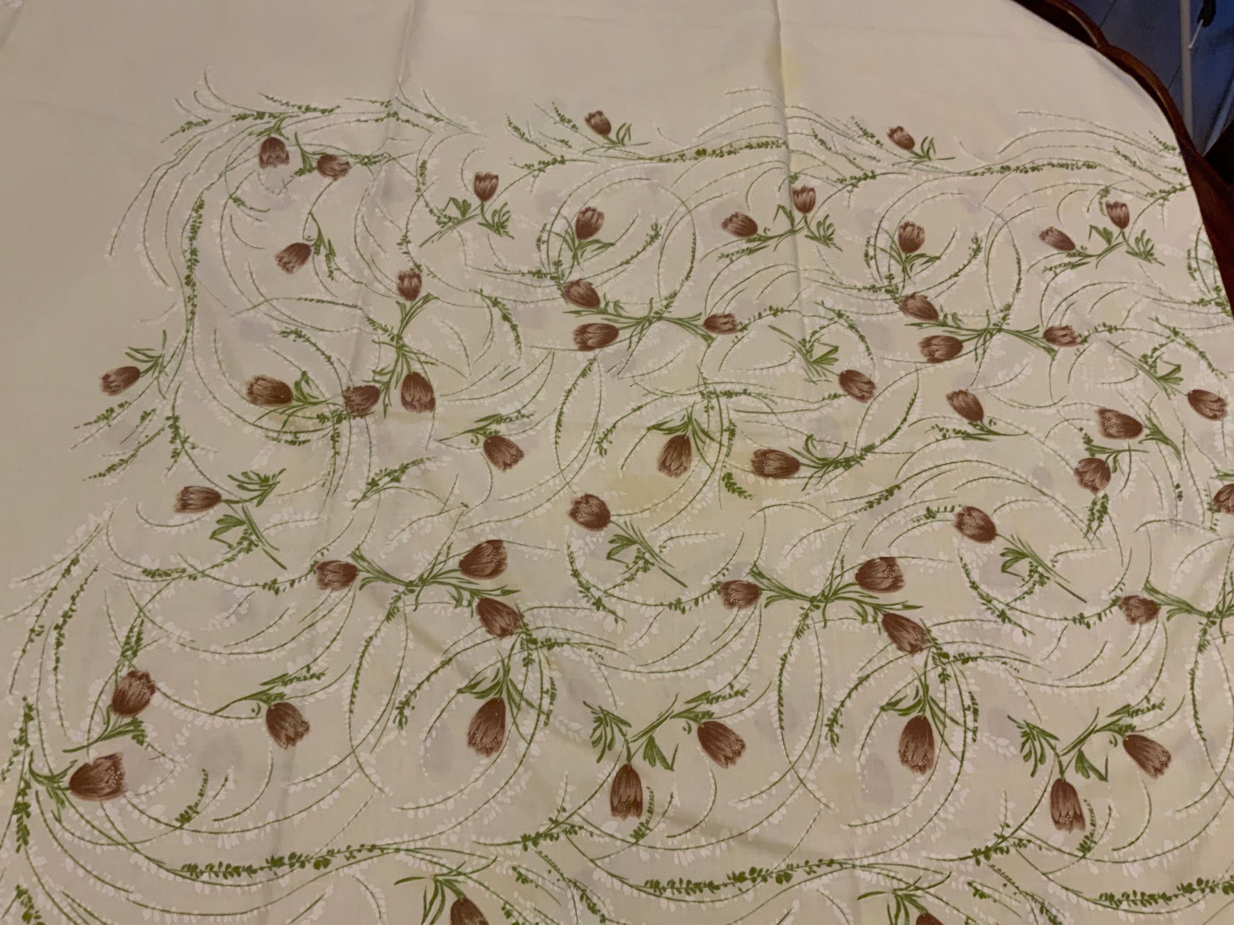 Vintage rectangular tablecloth