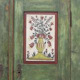 Cabinet de mariée peint d'art populaire, 1868