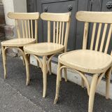 4 chairs bistro vintage coffee 1950