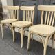 4 chairs bistro vintage coffee 1950
