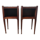 Antique pair of Directoire style bedside tables