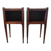 Antique pair of Directoire style bedside tables
