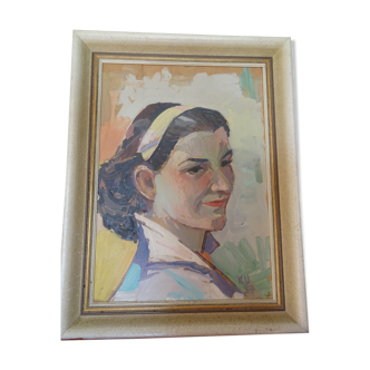 Portrait of woman with headband