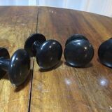 Lot de 4 patères en bakélite, modele Phillite de Phillips, 70's