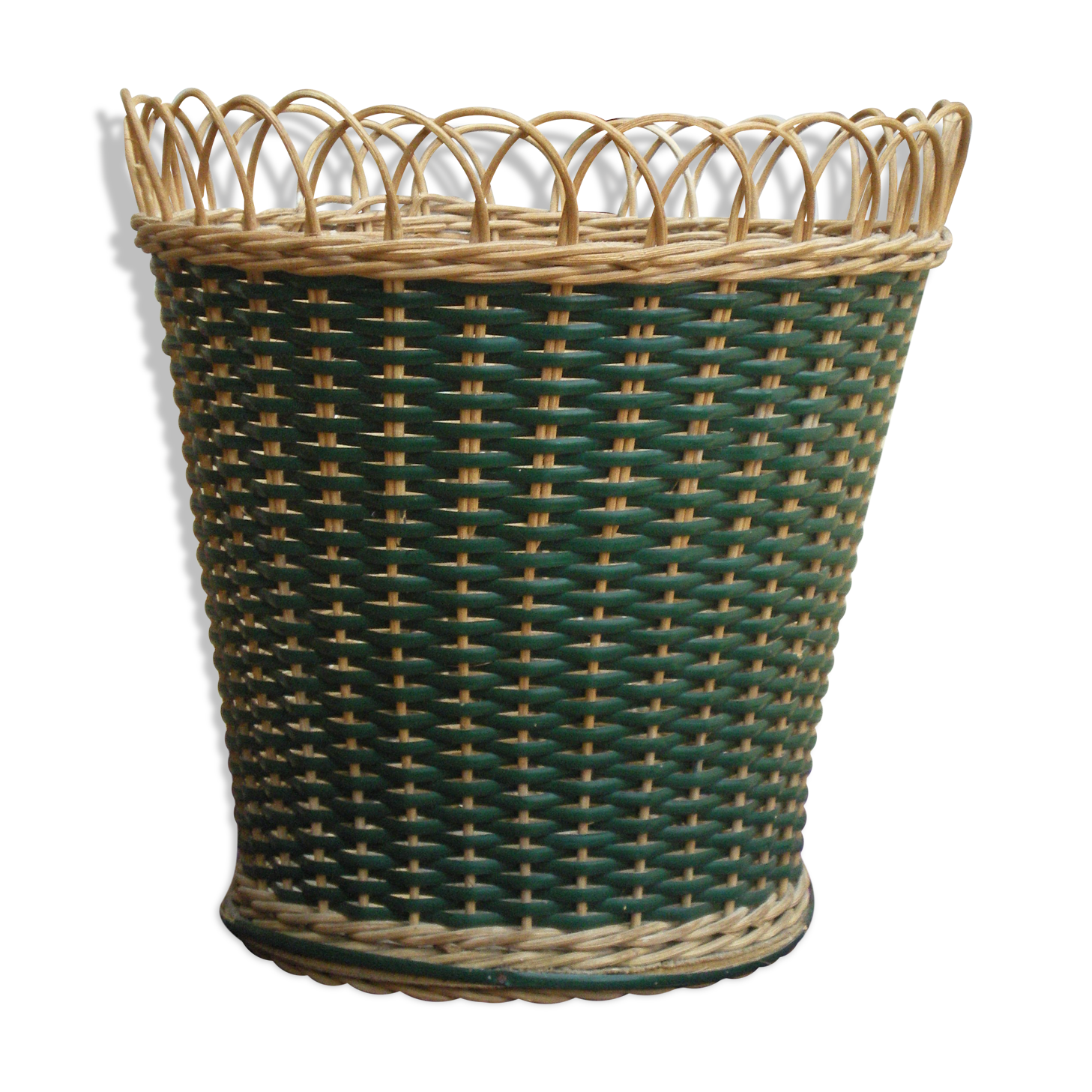 Corbeille à papier osier