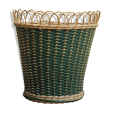 Wicker paper basket