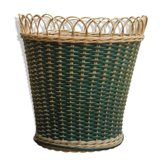 Corbeille à papier osier
