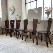 Solid oak chairs Savoyard cap popular art