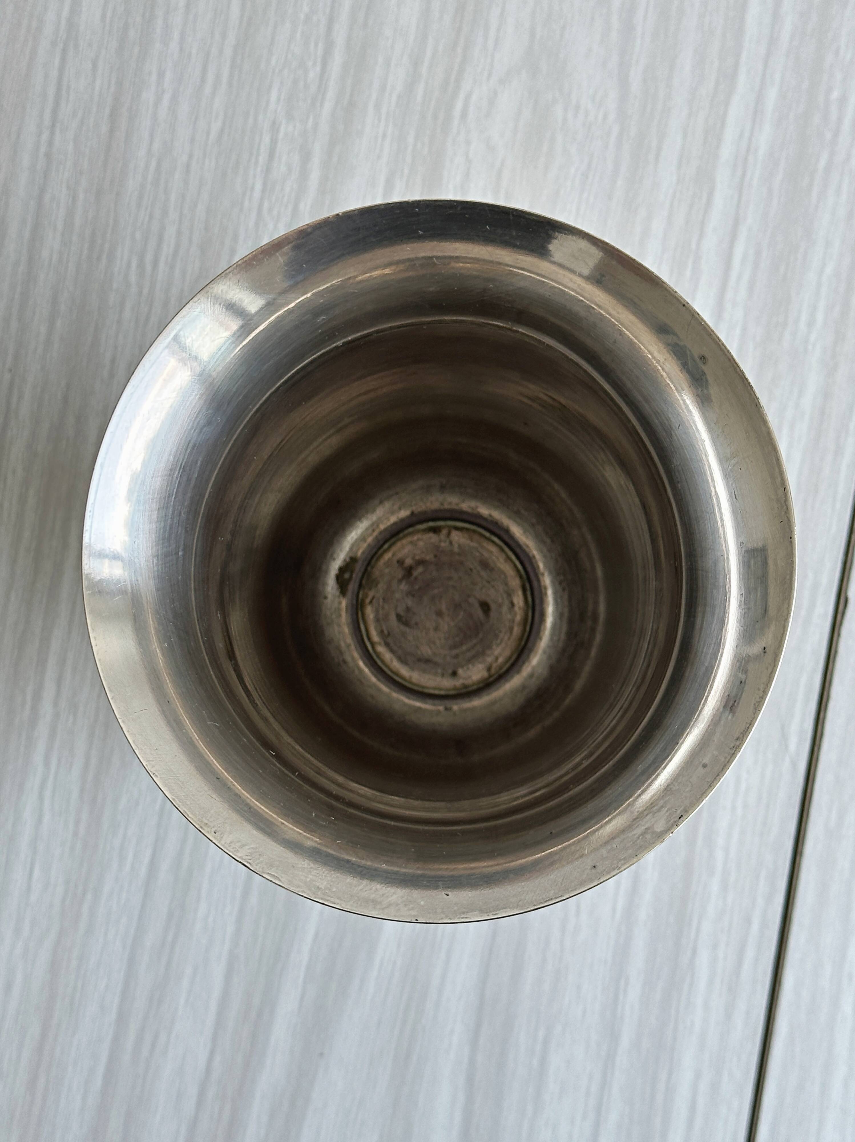 Silver-plated tulip vase