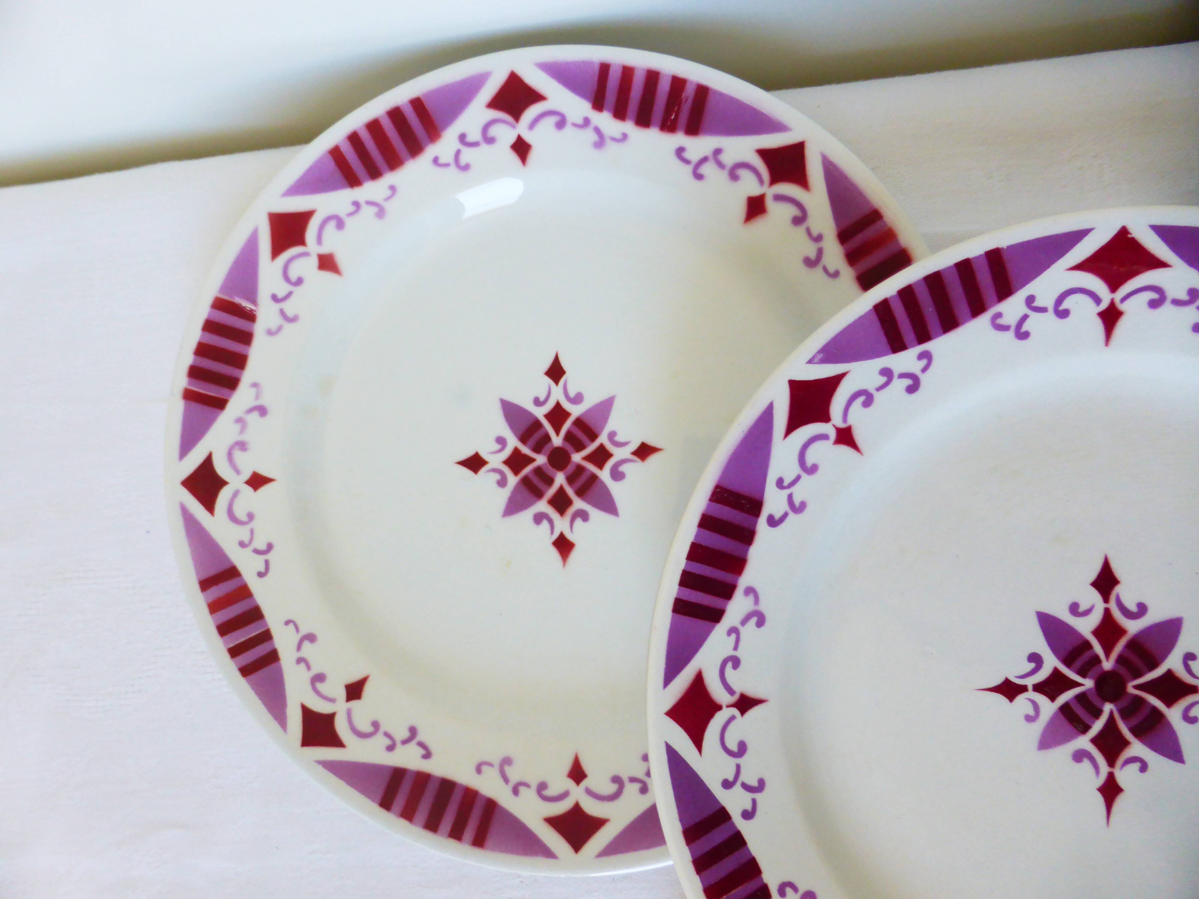 4 assiettes plates du Moulin des Loups et Hamage Madeleine 2106191