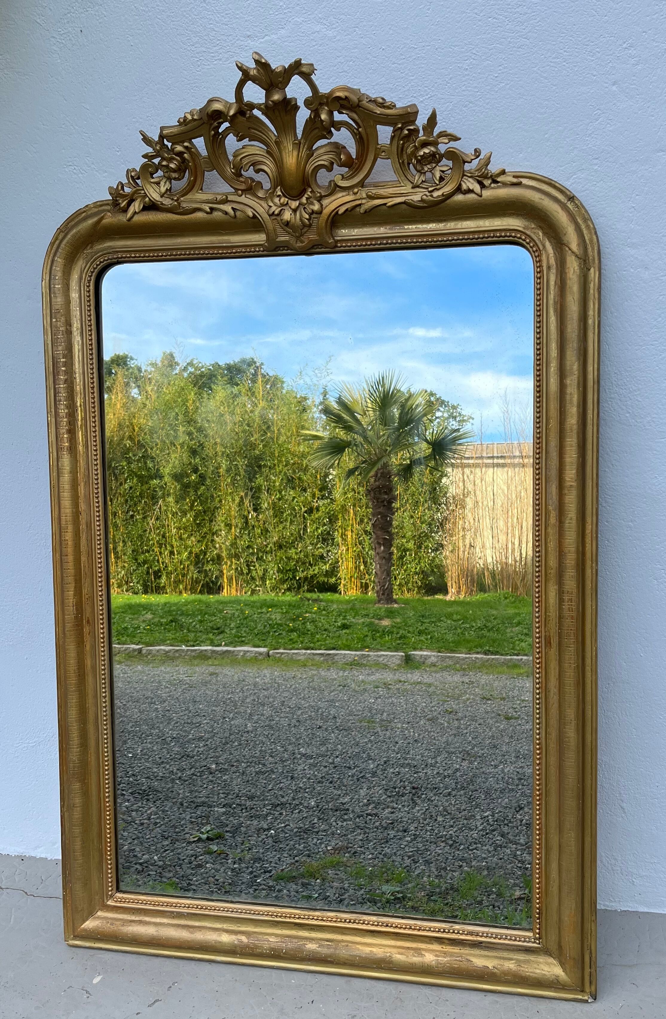 Old mirror Louis Philippe Fronton 156x102cm