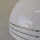 Vintage 1970s Mushroom Floor Lamp: Chrome & White Plastic, Retro Lighting