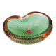 Miniature Vide-Poche Murano Sommerso Bullicante Green Pink Labelled 60s