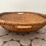 Rare giant oval wicker basket d58