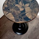 Vintage pedestal table restyled