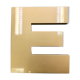 Lettre d'enseigne E dorée