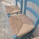 4 chaises paillées anciennes de style provençale