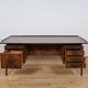 Large Mid-Century Freestanding Rosewood Desk, Denmark, 1960s