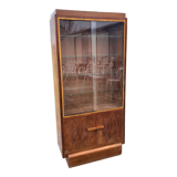 Art deco walnut showcase