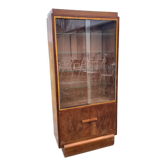 Art deco walnut showcase