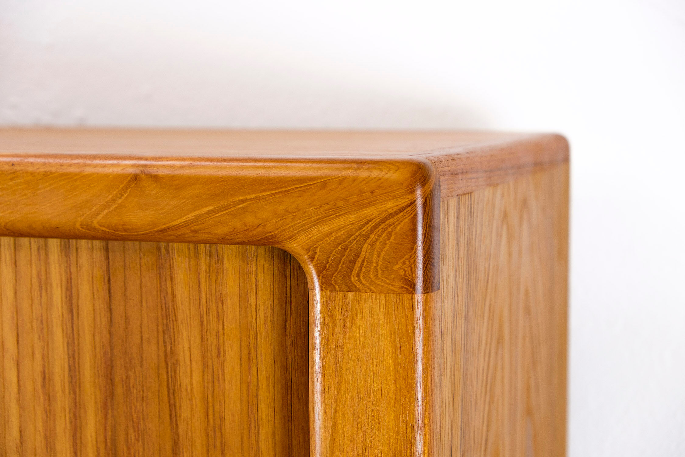 Danish Teak Cabinet with Tambour Doors from Dyrlund, 1970s