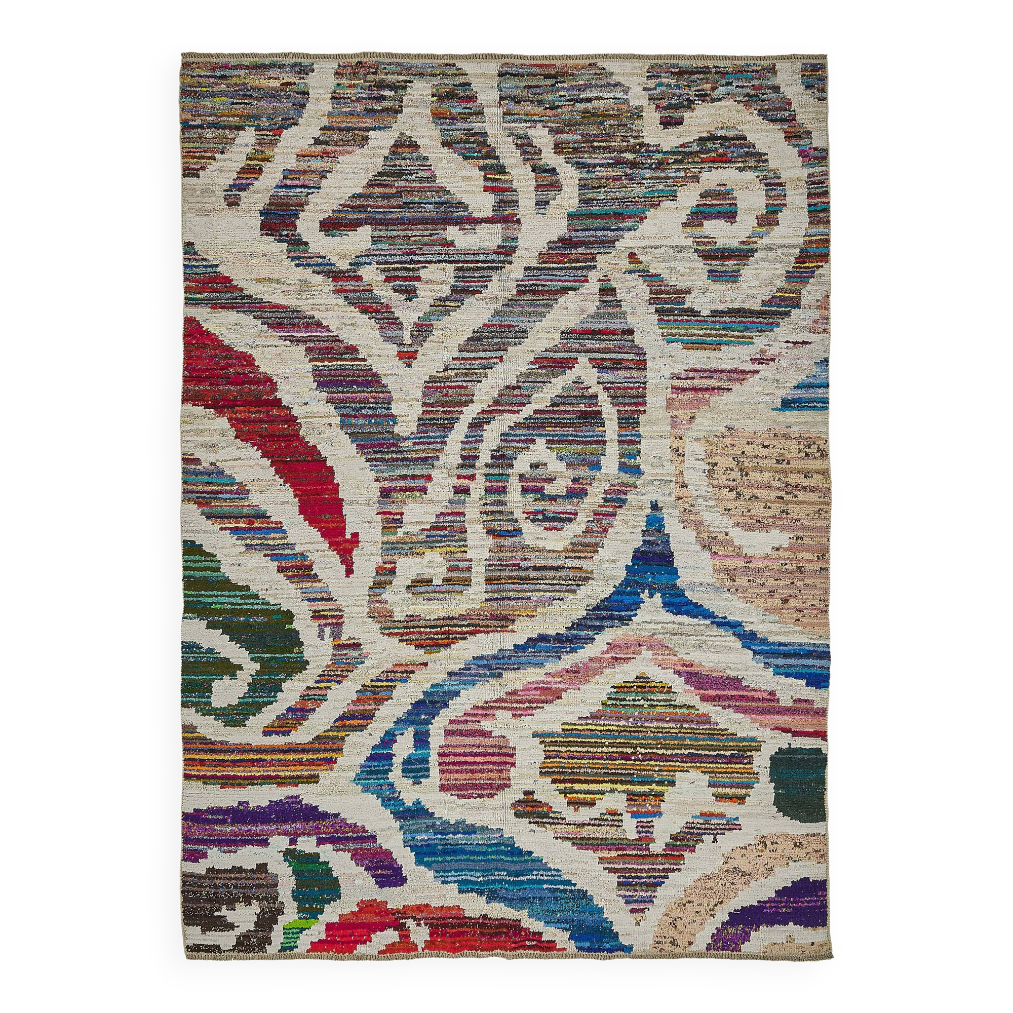 Handwoven Turkish Recycled Boho Rug 243 cm x 330 cm
