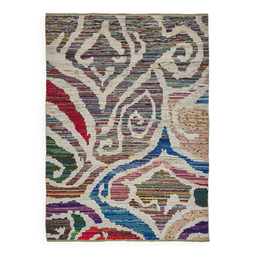 Tapis boho recyclé turc fait main 243 cm x 330 cm