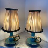 Pair of bedside lamps