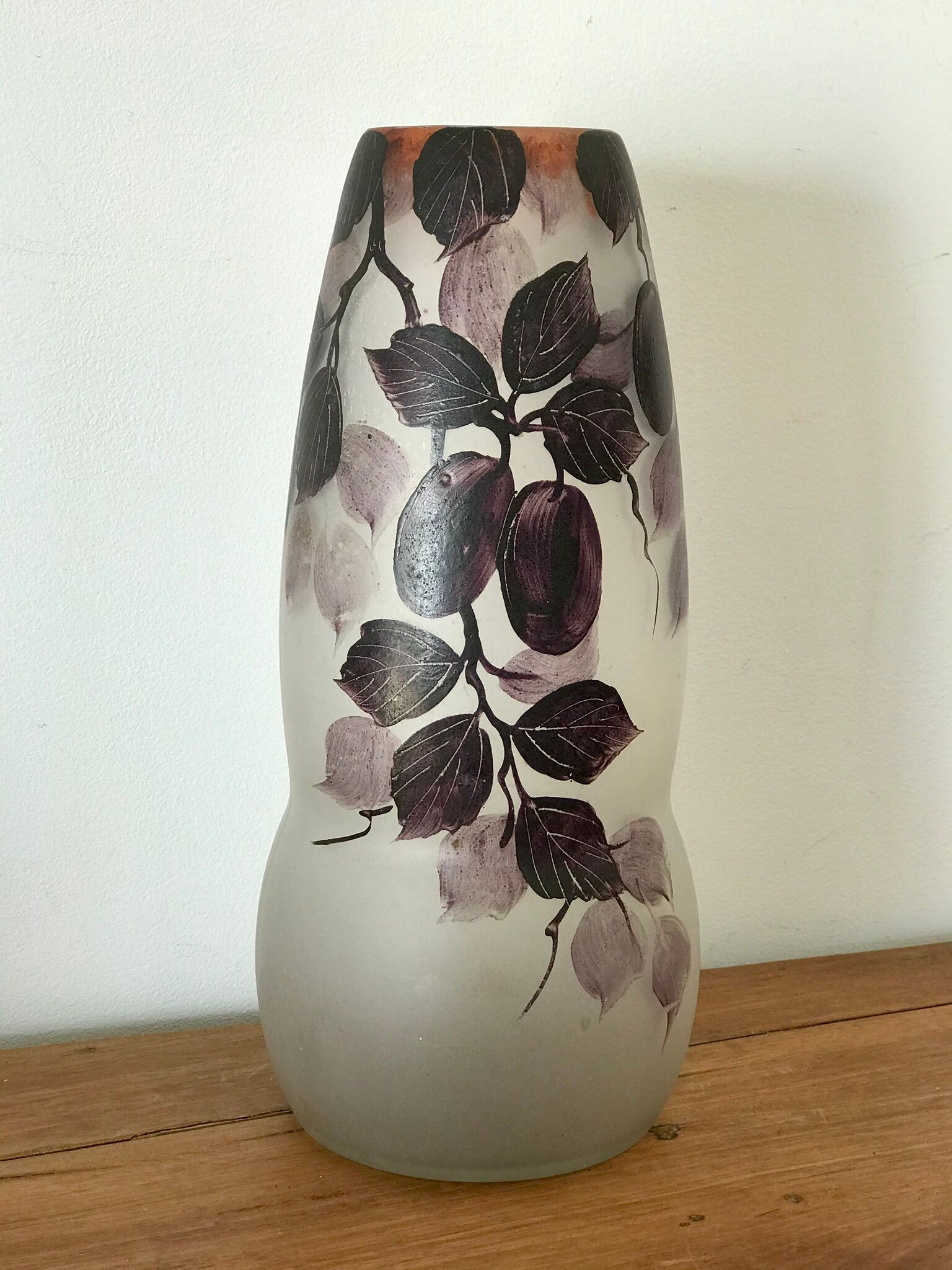 Vase verre ancien
