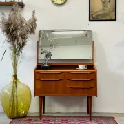 Teak dressling table, Denmark, 1960s–70s, vintage, mid-century modern