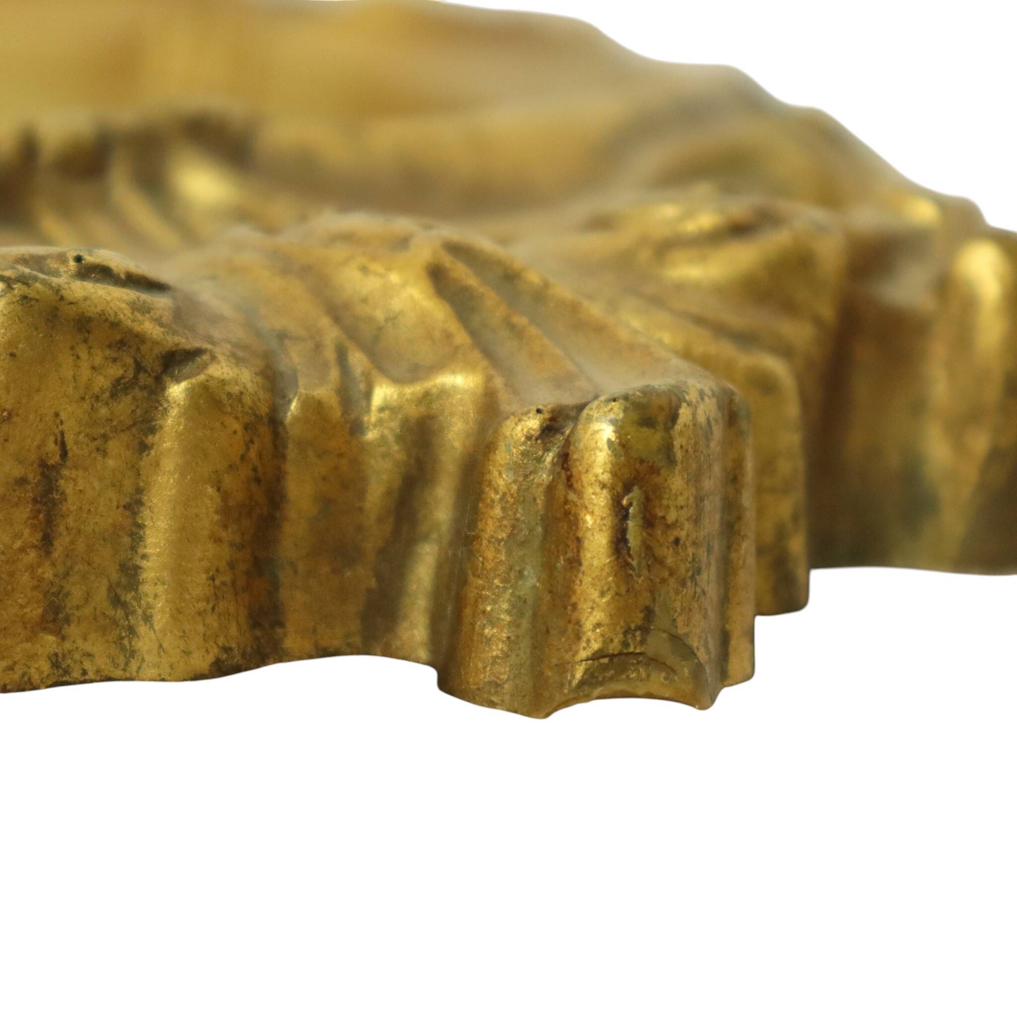 French Classical Gold Mirror Baroque Style Acanthus 76cm