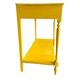 Table d'appoint/console vintage en bois jaune soleil