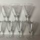 12 antique stemmed glasses