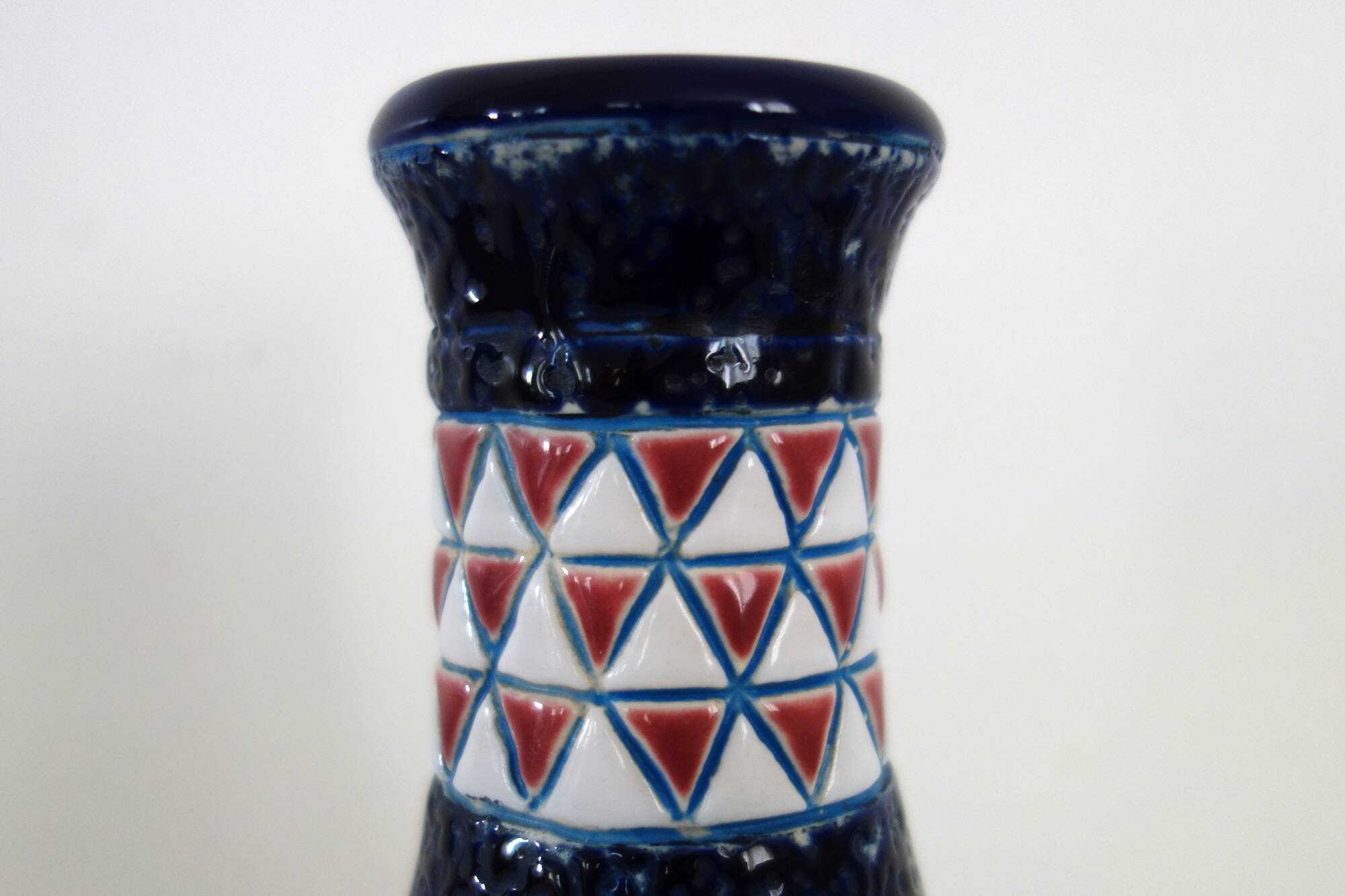 Art Deco ceramic vase with bird decoration by Amphora, 1920