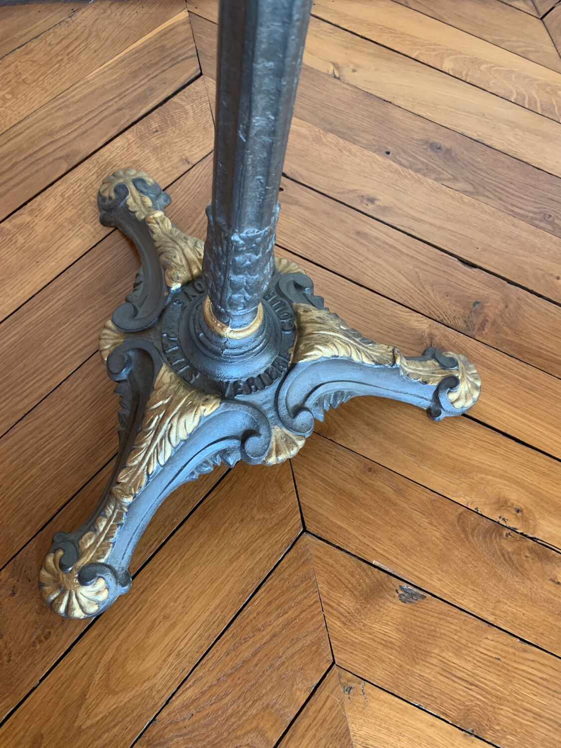 Marble top pedestal table