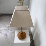 Pair of wicker table lamps from the 60s