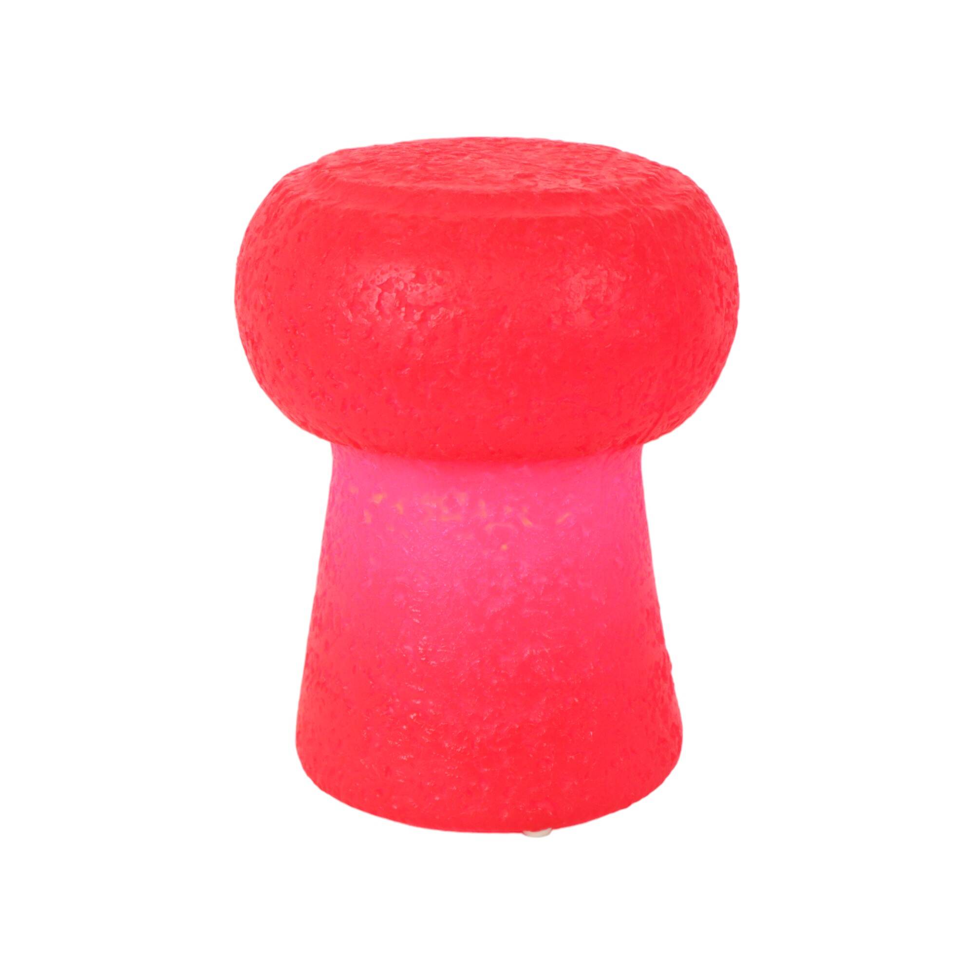 Italian Red Pop Art Design Table Lamp Petit Bouchon Pierfrancesco Arnone