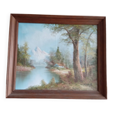 Oil on canvas signed l.harding