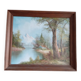 Oil on canvas signed l.harding