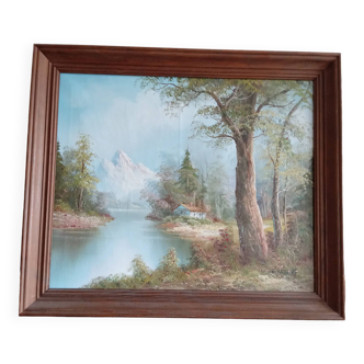 Oil on canvas signed l.harding