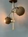 Brown ceiling light - Space Age fixture - vintage eyeball lamp