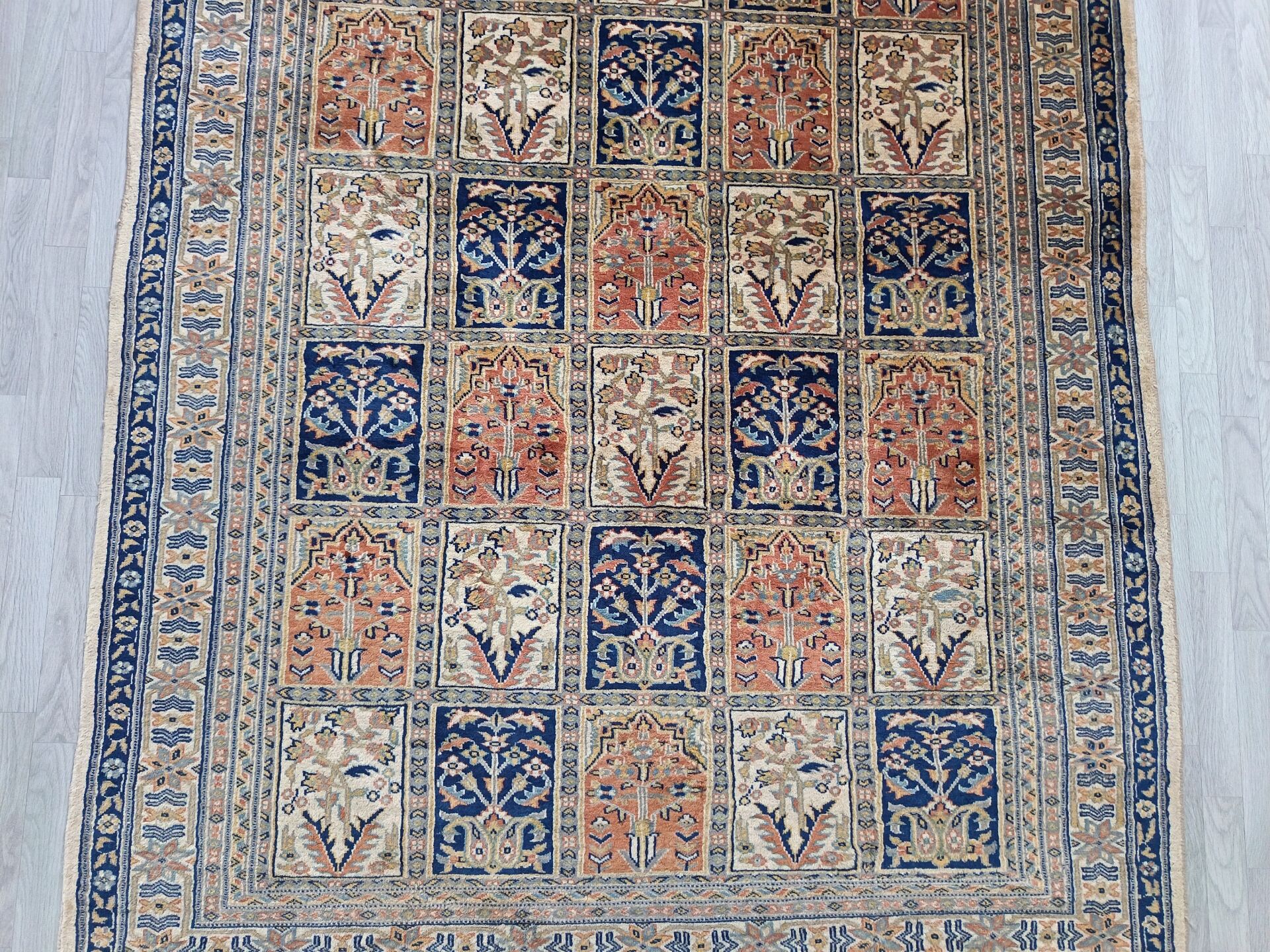 Hand-Knotted Pakistani Carpet