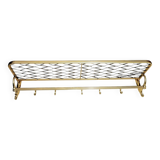 Coat rack in gold aluminum from the 50s and 60s